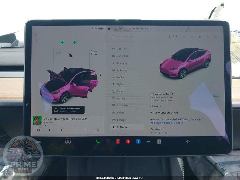 2022 TESLA MODEL Y LONG RANGE DUAL MOTOR ALL-WHEEL DRIVE — фото 17