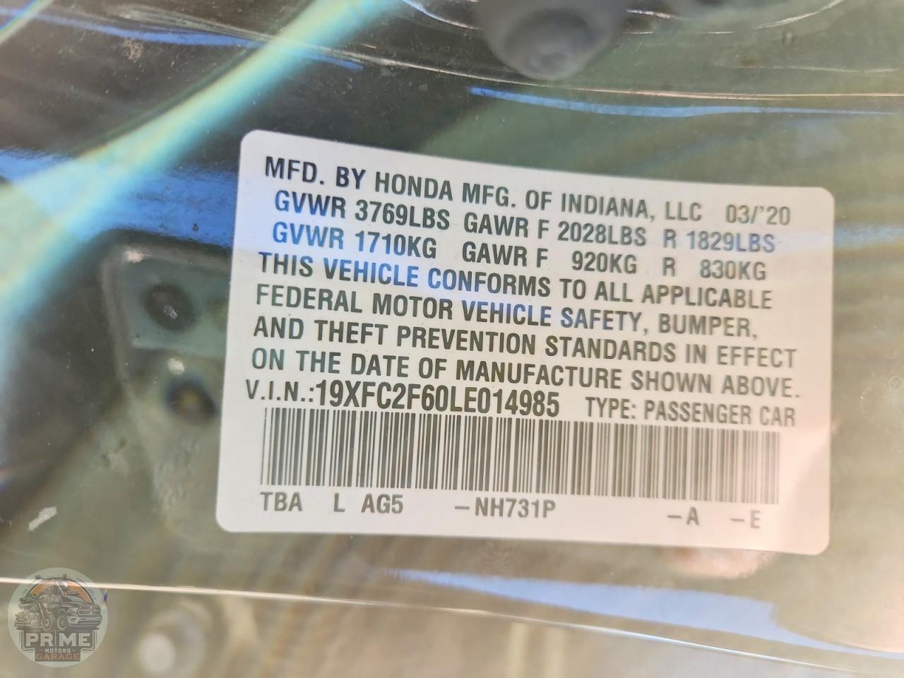 2020 HONDA CIVIC — фото 12