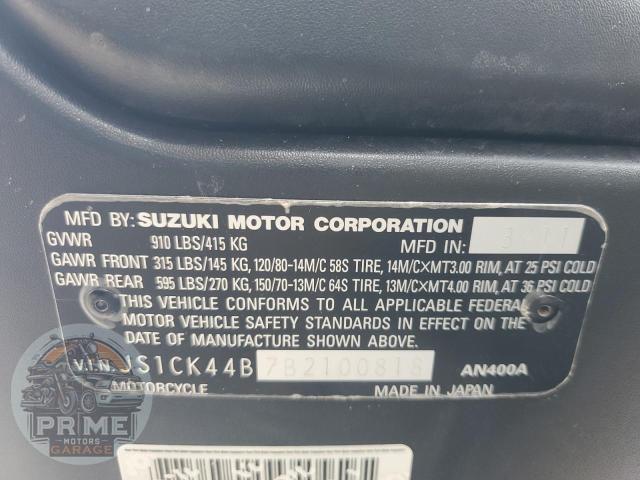 2011 SUZUKI AN400 — фото 9