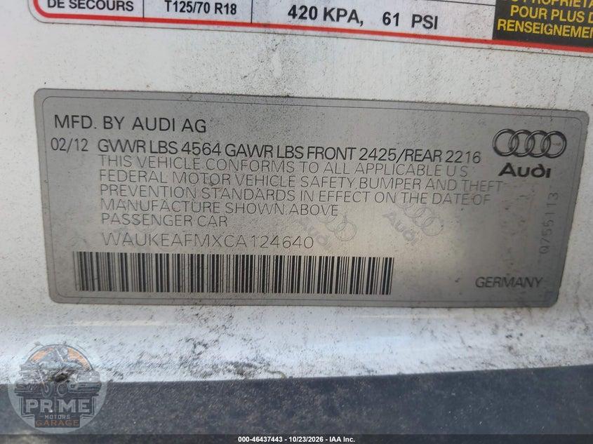2012 AUDI A3 2.0T PREMIUM — фото 9