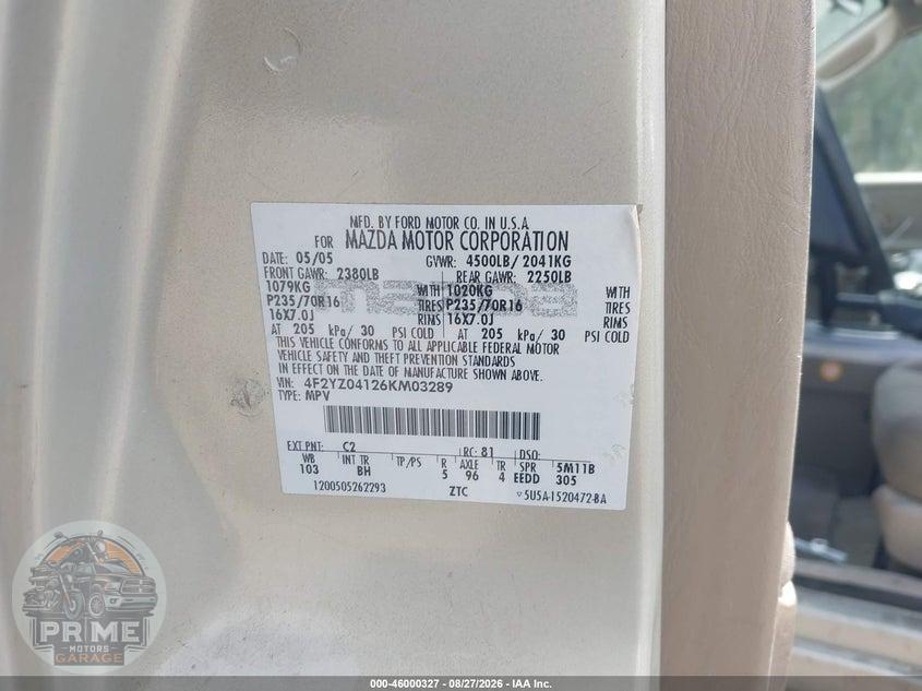 2006 MAZDA TRIBUTE S — фото 9