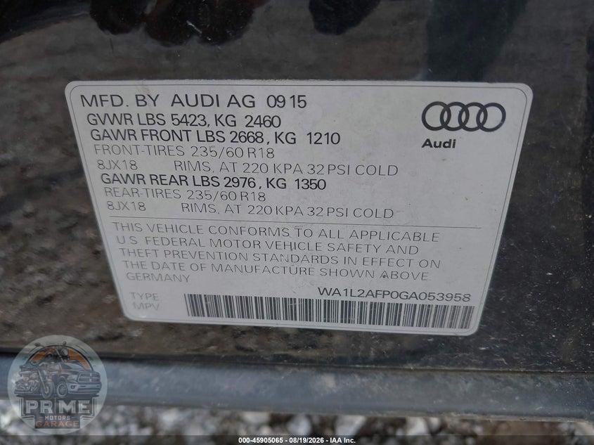 2016 AUDI Q5 2.0T PREMIUM — фото 9