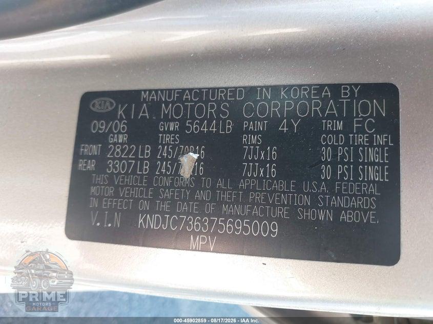 2007 KIA SORENTO LX — фото 9