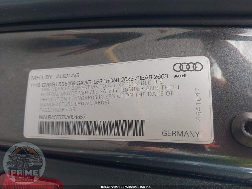 2019 AUDI S5 3.0T PREMIUM — фото 9