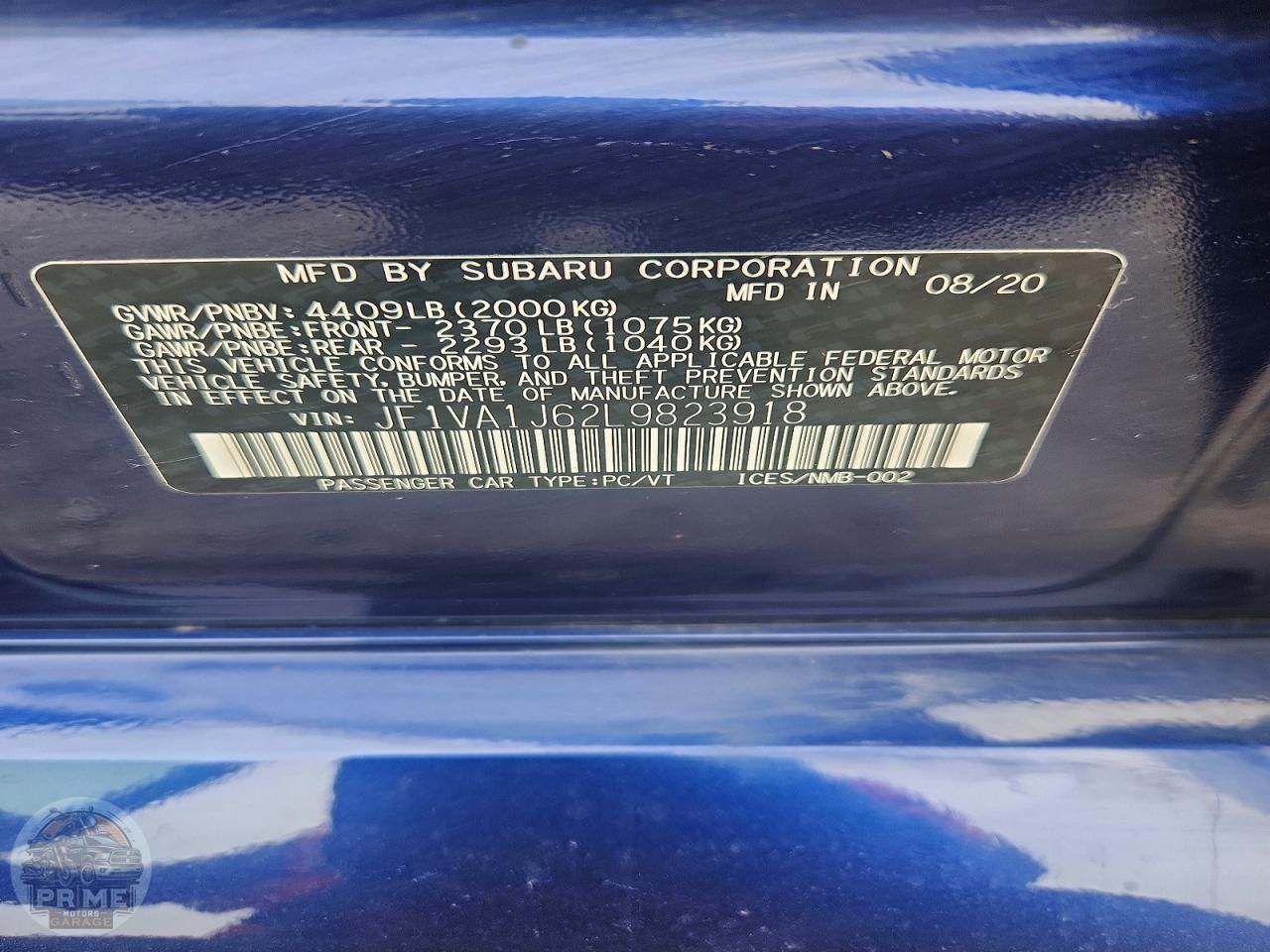 2020 SUBARU WRX — фото 13