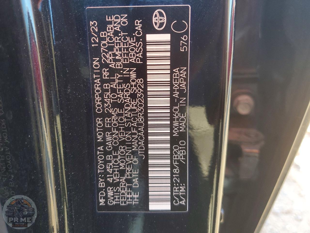 2024 TOYOTA PRIUS — фото 12