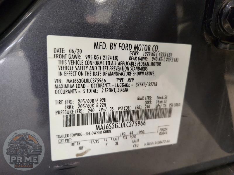 2020 FORD ECOSPORT — фото 13