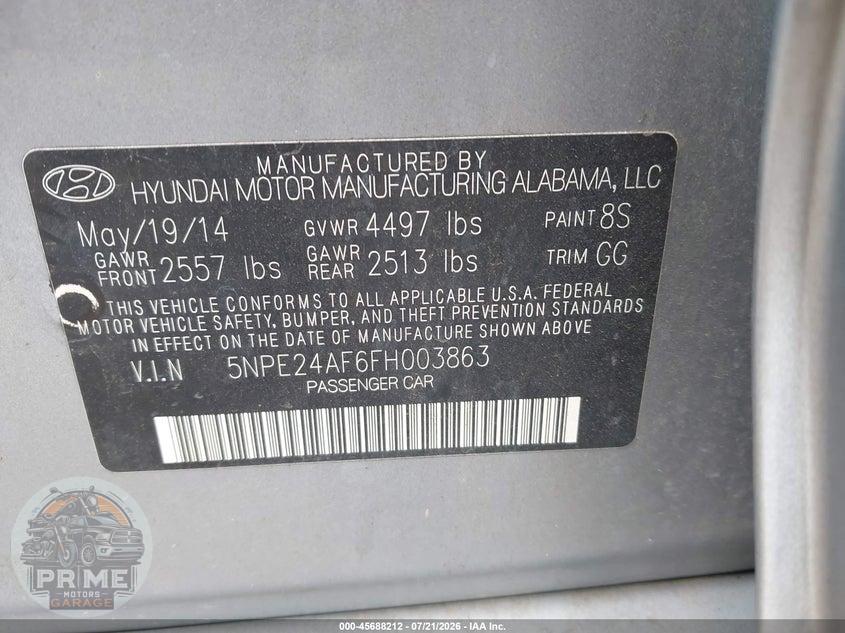 2015 HYUNDAI SONATA SE — фото 9