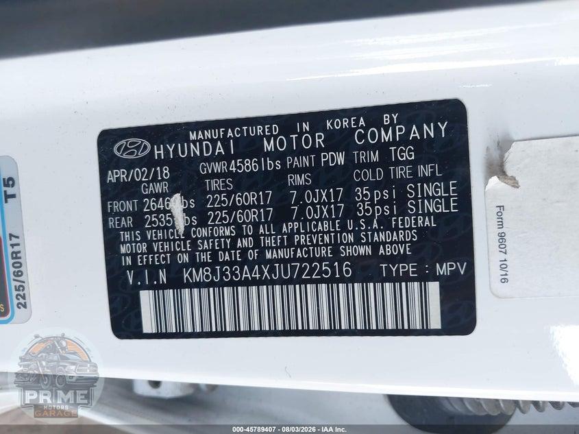 2018 HYUNDAI TUCSON SEL — фото 9
