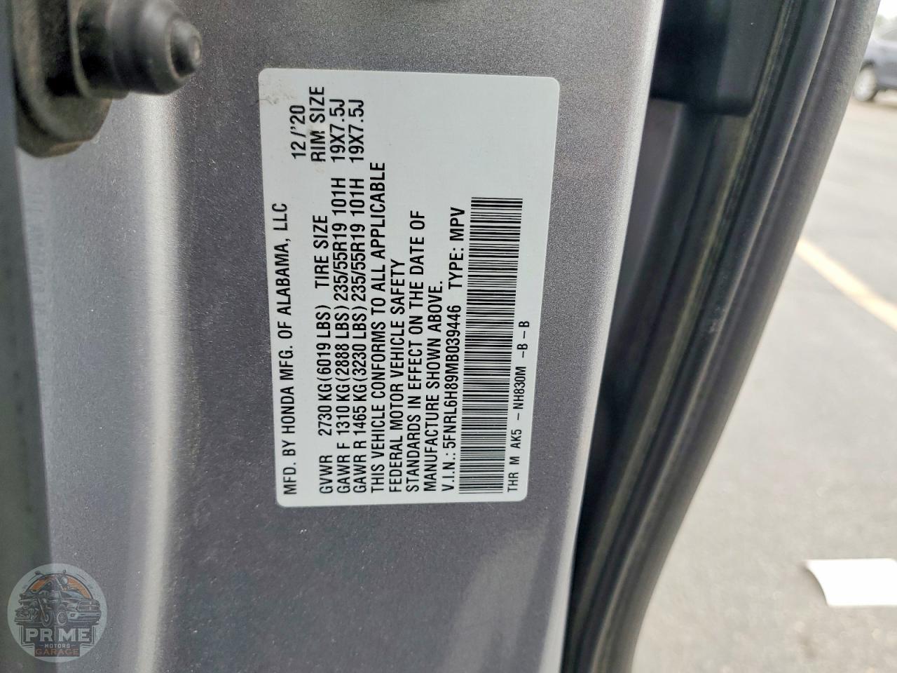 2021 HONDA ODYSSEY — фото 13