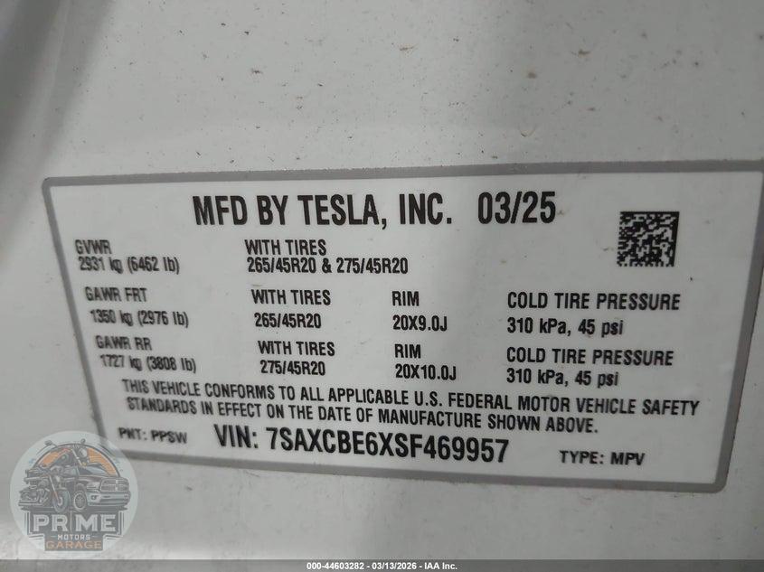 2025 TESLA MODEL X PLAID — фото 9