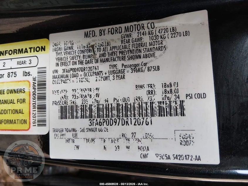 2013 FORD FUSION TITANIUM — фото 9