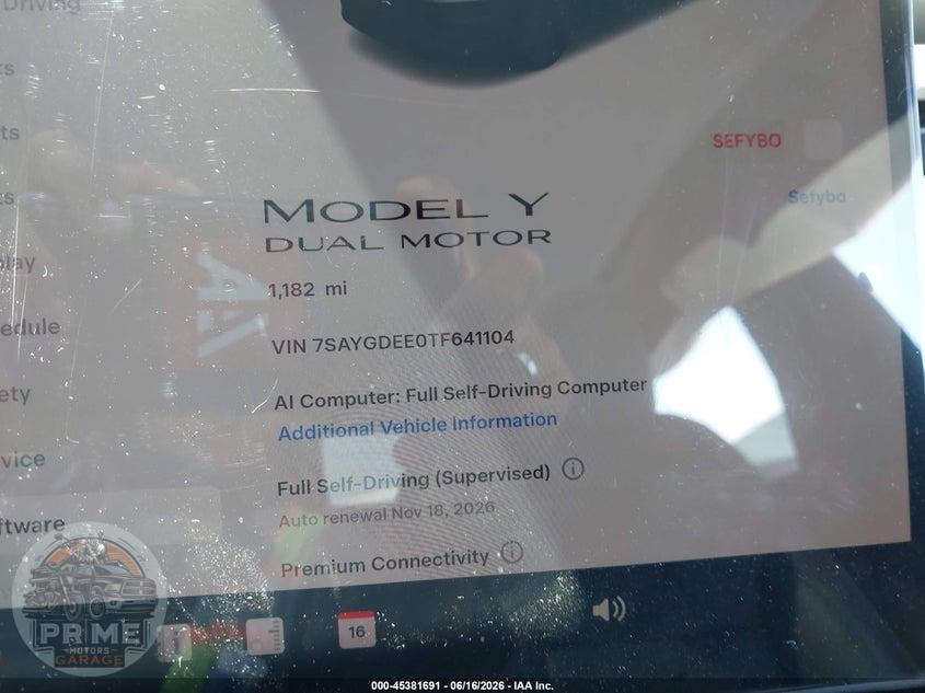 2026 TESLA MODEL Y ALL-WHEEL DRIVE/LONG RANGE LAUNCH SERIES/PREMIUM ALL-WHEEL DRIVE — фото 7