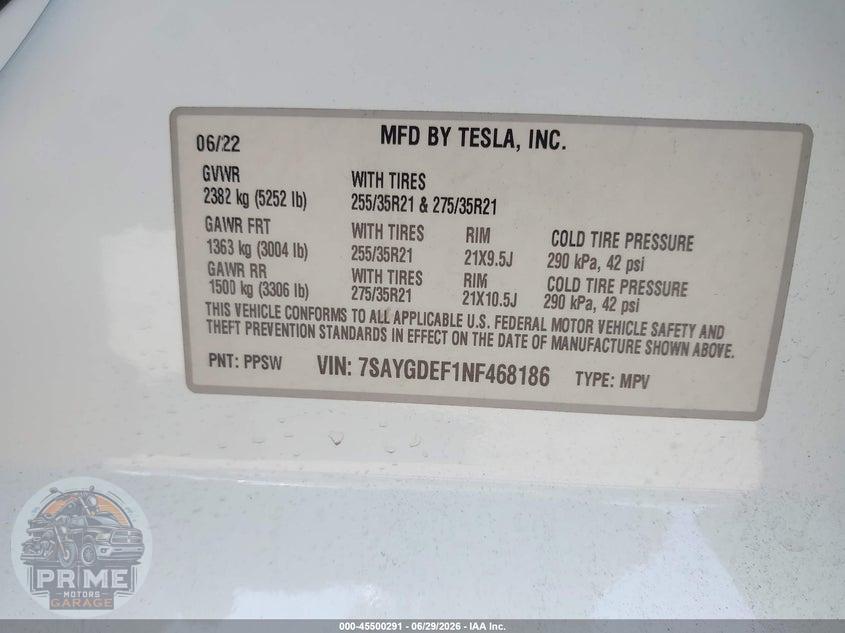 2022 TESLA MODEL Y PERFORMANCE DUAL MOTOR ALL-WHEEL DRIVE — фото 9