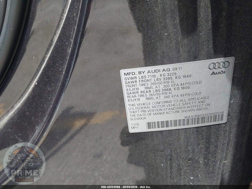 2012 AUDI Q7 3.0 TDI PREMIUM — фото 9