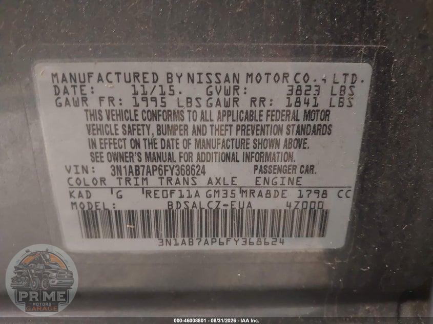 2015 NISSAN SENTRA S — фото 9
