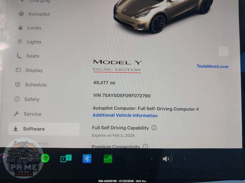 2024 TESLA MODEL Y PERFORMANCE DUAL MOTOR ALL-WHEEL DRIVE — фото 14