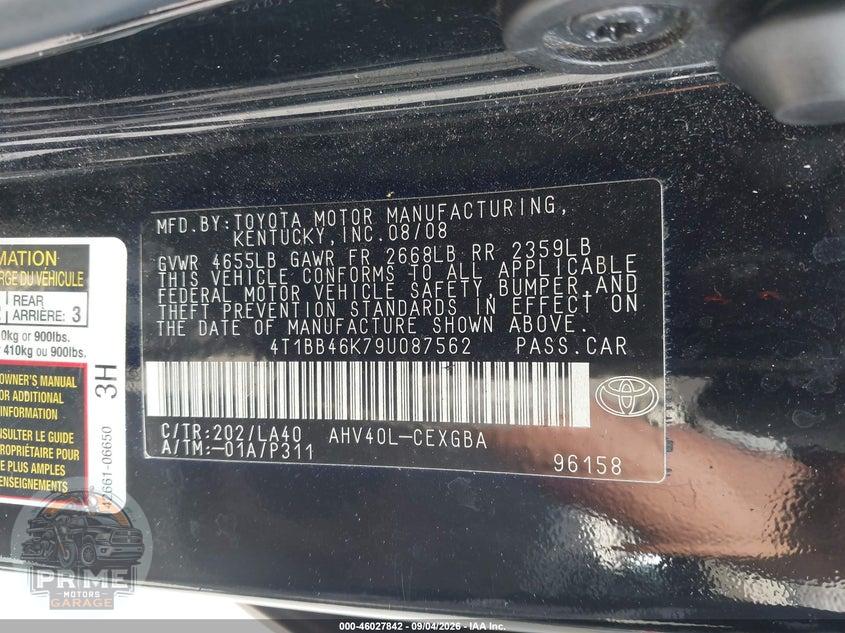 2009 TOYOTA CAMRY HYBRID — фото 9