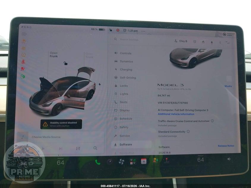 2020 TESLA MODEL 3 STANDARD RANGE PLUS REAR-WHEEL DRIVE/STANDARD RANGE REAR-WHEEL DRIVE — фото 18