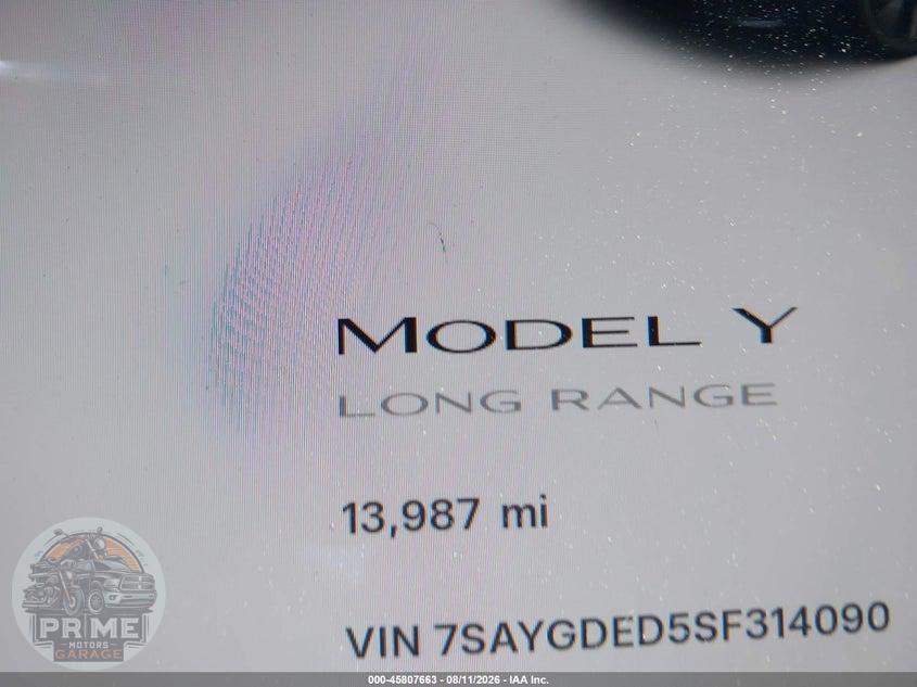 2025 TESLA MODEL Y LONG RANGE DUAL MOTOR REAR-WHEEL DRIVE — фото 16
