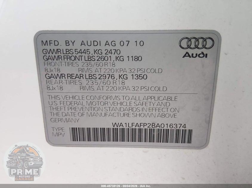 2011 AUDI Q5 2.0T PREMIUM — фото 9