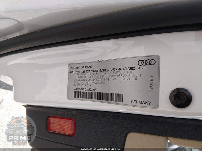 2018 AUDI A4 2.0T TECH ULTRA PREMIUM/2.0T ULTRA PREMIUM — фото 9