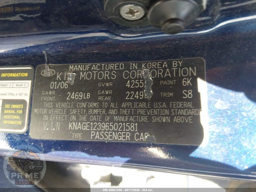 2006 KIA OPTIMA EX (NEW)/LX (NEW) — фото 9