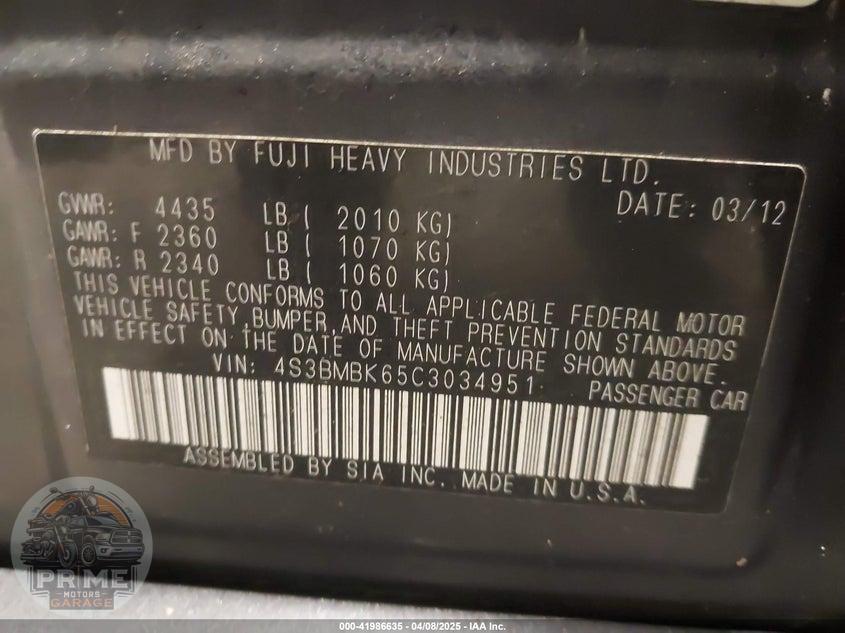 2012 SUBARU LEGACY 2.5I LIMITED — фото 9