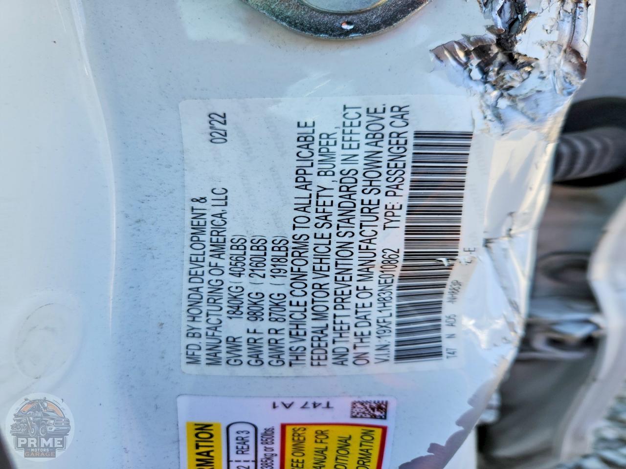 2022 HONDA CIVIC — фото 11