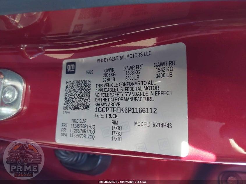 2023 CHEVROLET COLORADO 4WD  SHORT BOX ZR2 — фото 9