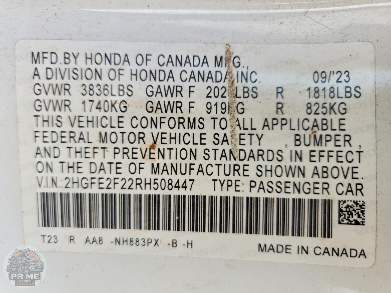 2024 HONDA CIVIC — фото 12