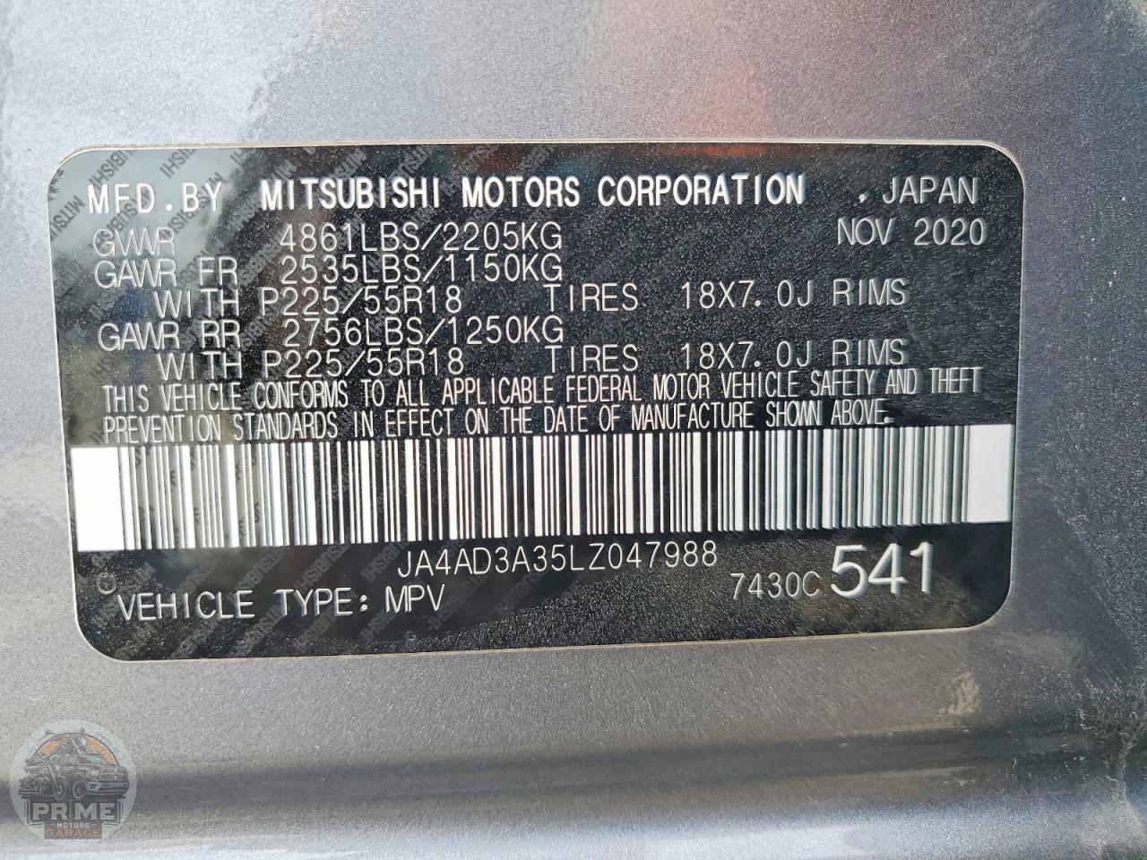 2020 MITSUBISHI OUTLANDER — фото 13