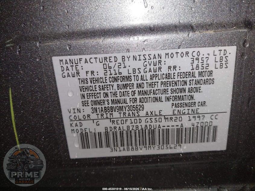 2021 NISSAN SENTRA S XTRONIC CVT — фото 9