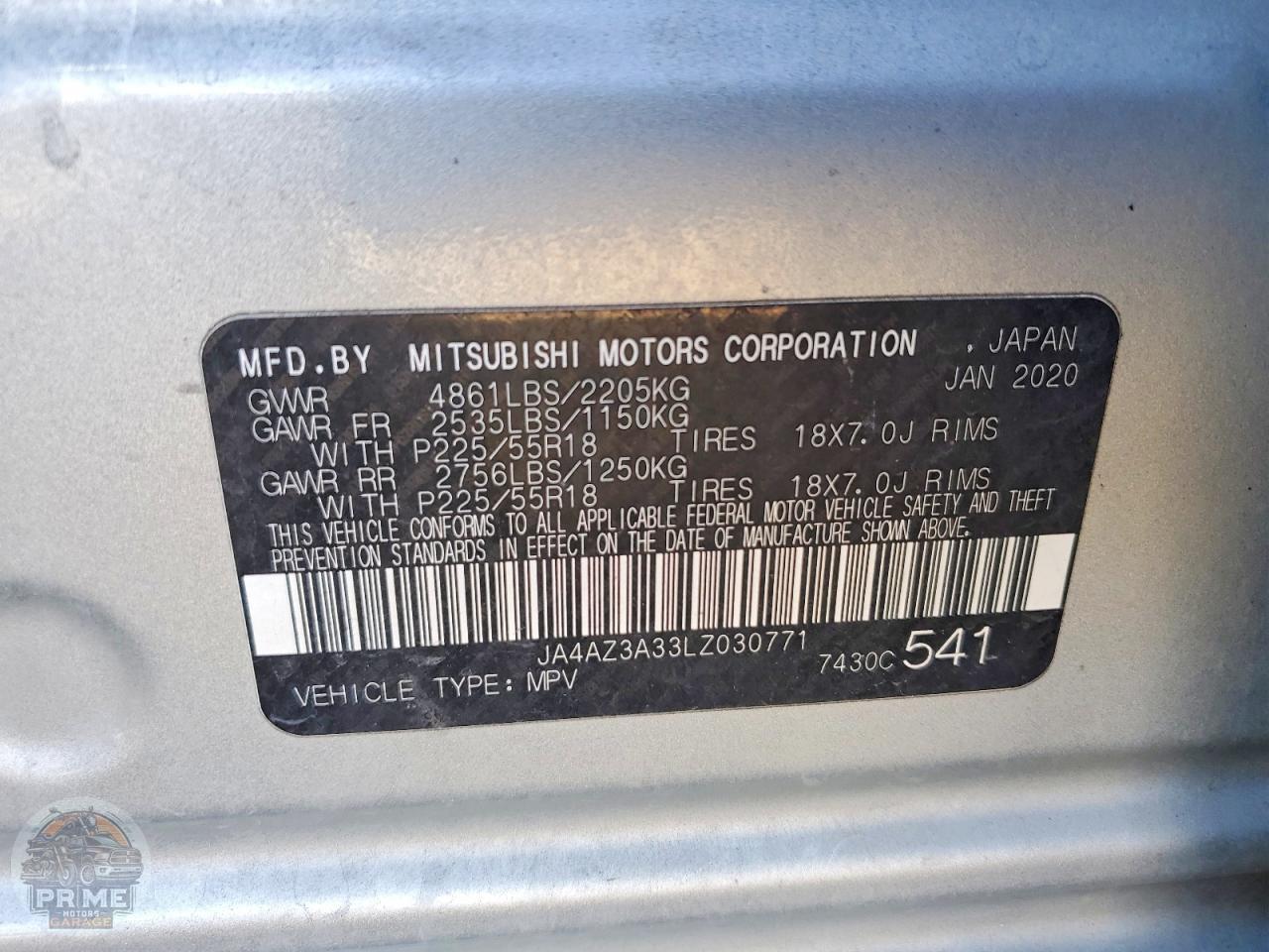 2020 MITSUBISHI OUTLANDER — фото 13