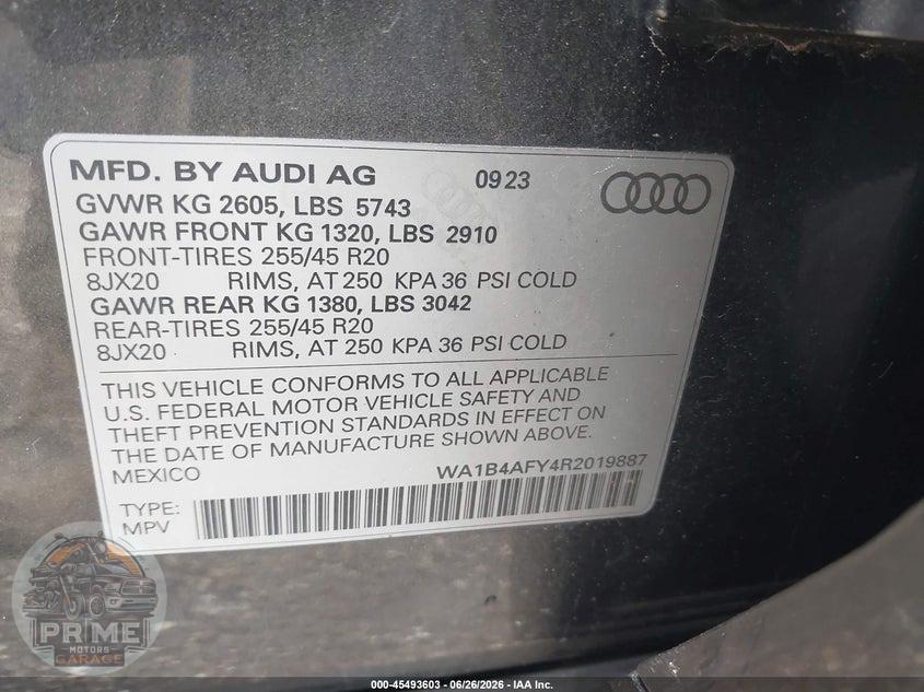 2024 AUDI SQ5 PREMIUM PLUS TFSI QUATTRO TIPTRONIC — фото 9
