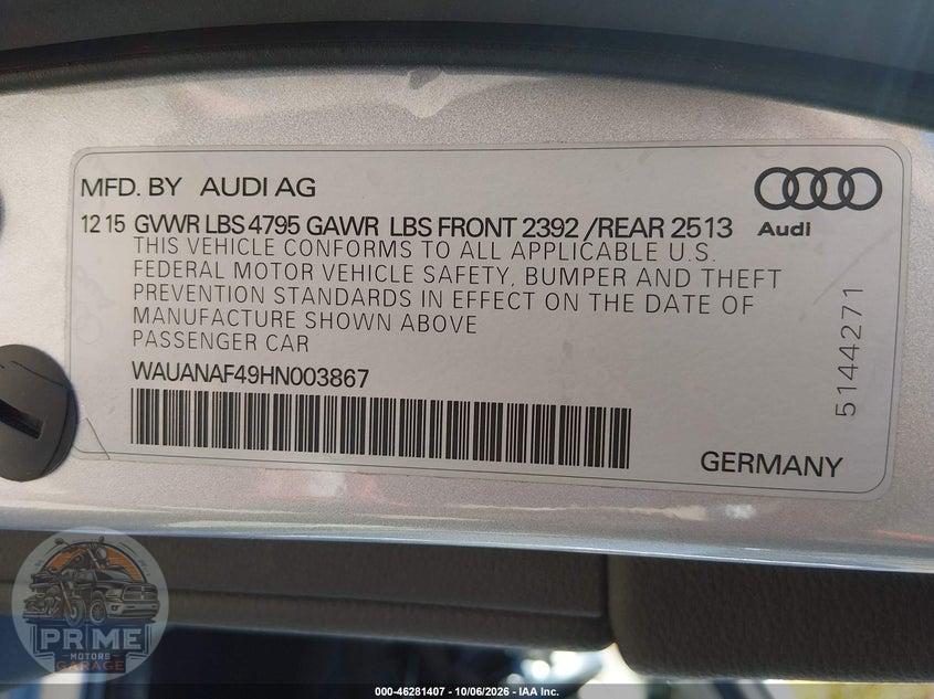 2017 AUDI A4 2.0T PREMIUM — фото 9